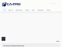 Tablet Screenshot of capro-online.com